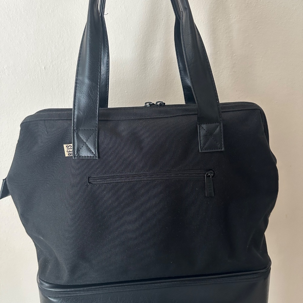 BEIS The Convertible Mini-Weekender in Black - Picture 10 of 12